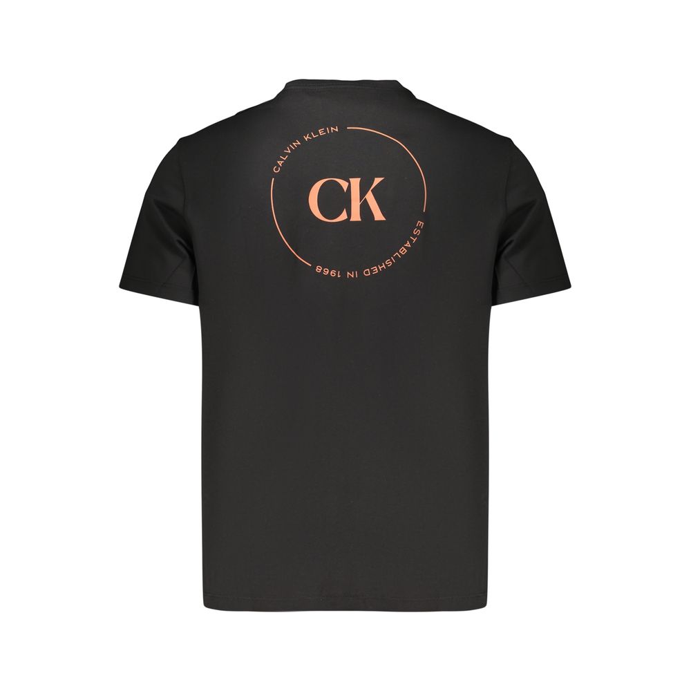 Calvin Klein Schwarzes Baumwoll-T-Shirt für Herren