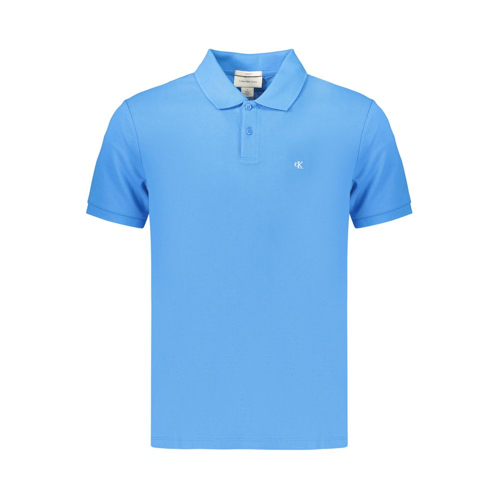 Calvin Klein Azzurro Baumwoll-Poloshirt für Herren