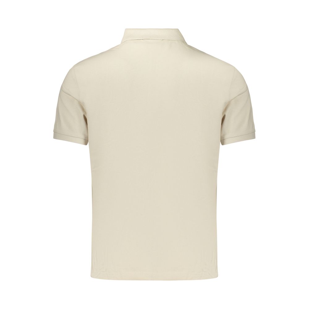 Calvin Klein Beige Baumwoll-Herrenpoloshirt