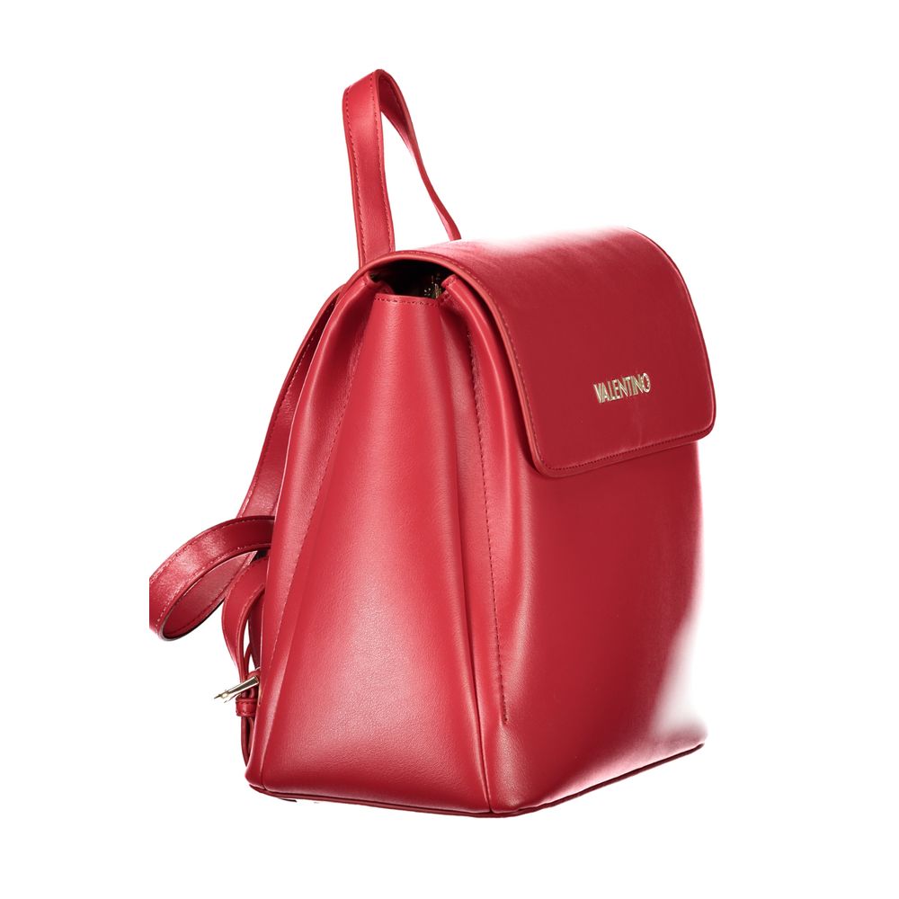 Mario Valentino Rote Damen-Schultertasche aus Polyurethan