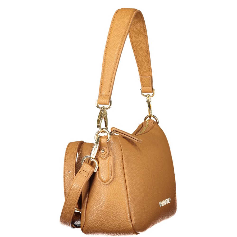 Mario Valentino Braune Damenhandtasche aus Polyurethan