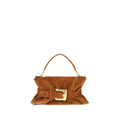 Balmain Braune Kalbsleder Bos Taurus Handtasche