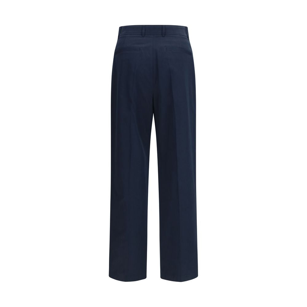 Valentino Blaue Baumwoll-Freizeithose