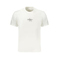 Calvin Klein Weißes Herren-T-Shirt aus Baumwolle