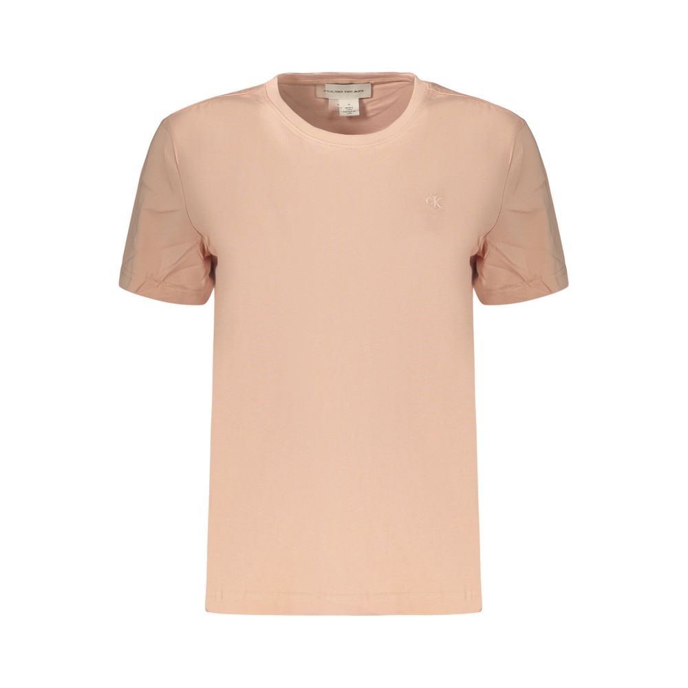 Calvin Klein Rosa Baumwoll-T-Shirt für Damen