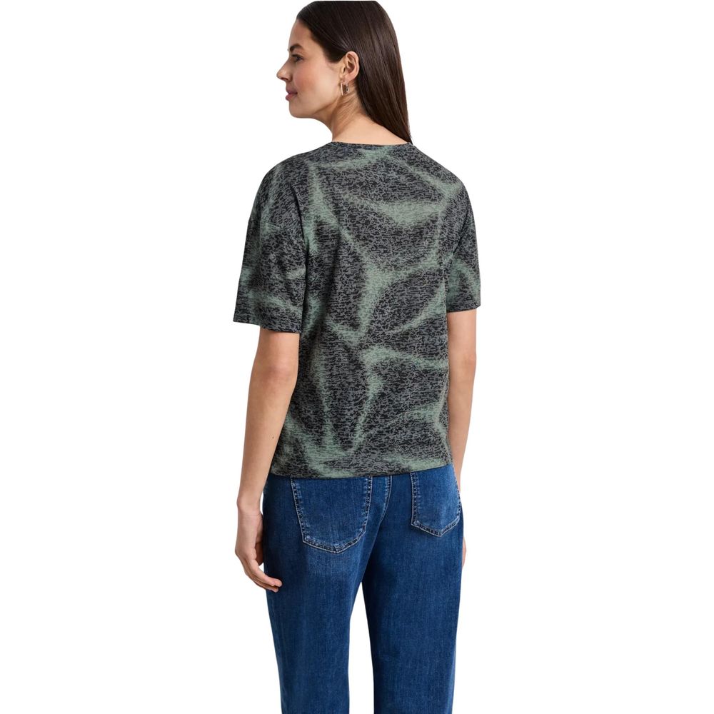 Street One Bicolor Polyester T-Shirt
