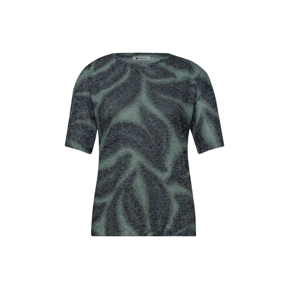 Street One Bicolor Polyester T-Shirt