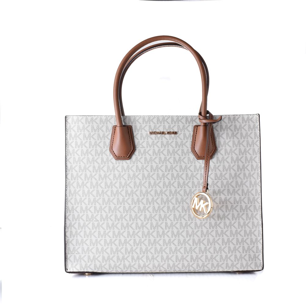 Michael Kors Graue Lederhandtasche