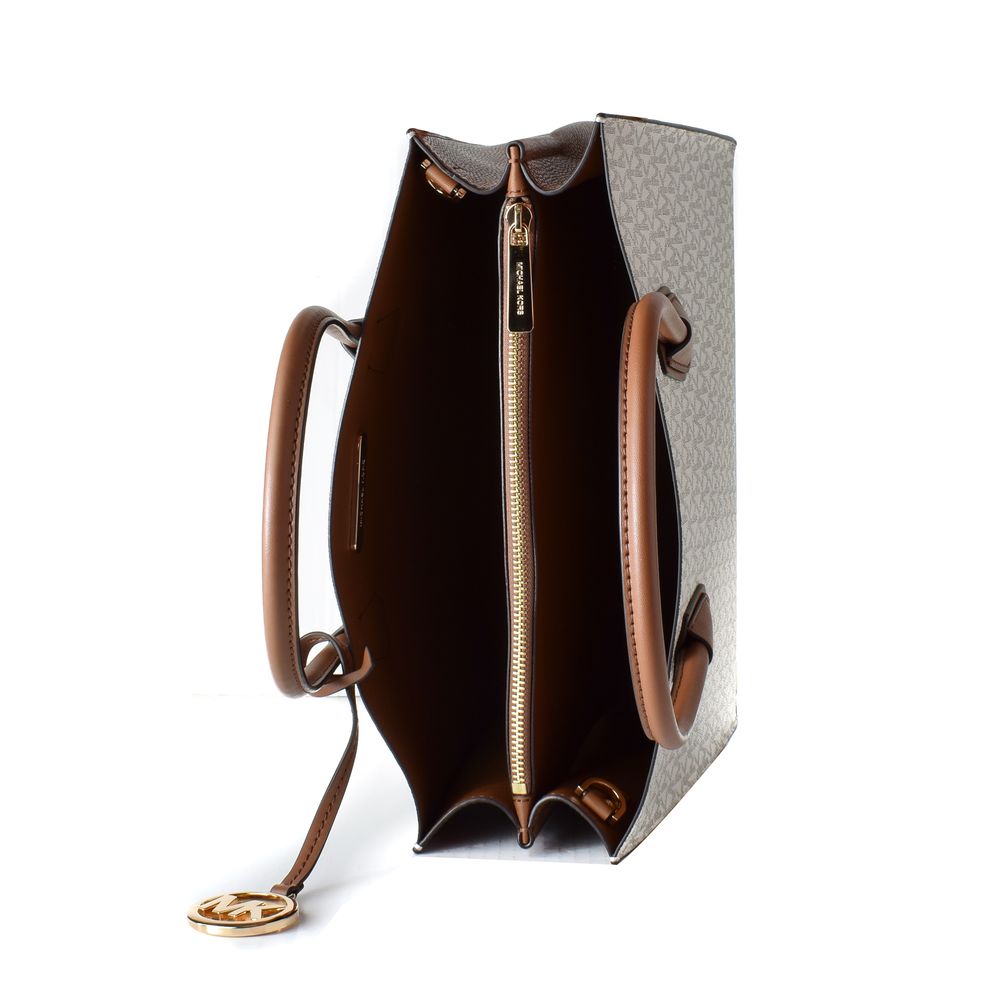Michael Kors Graue Lederhandtasche