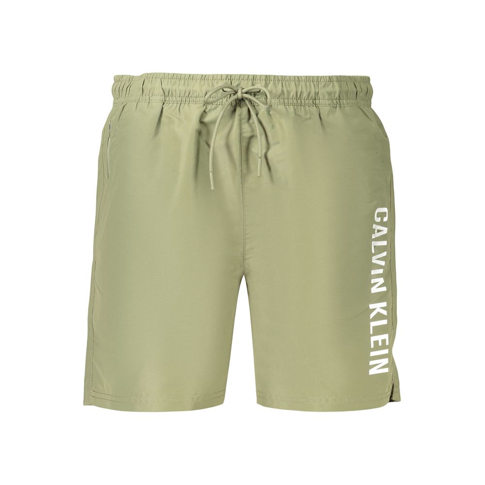 Calvin Klein Grüne Badeshorts aus Polyester für Herren