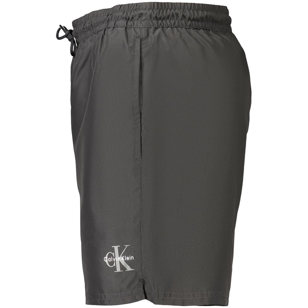 Calvin Klein Herren-Badehose aus schwarzem Polyester