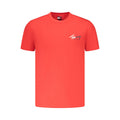 Tommy Hilfiger Rotes Baumwoll-T-Shirt für Herren