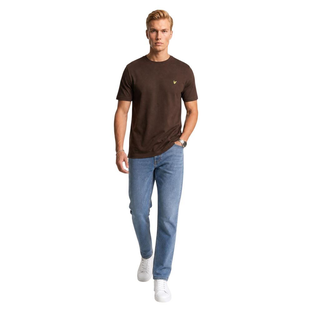 Lyle & Scott Braunes Baumwoll-T-Shirt