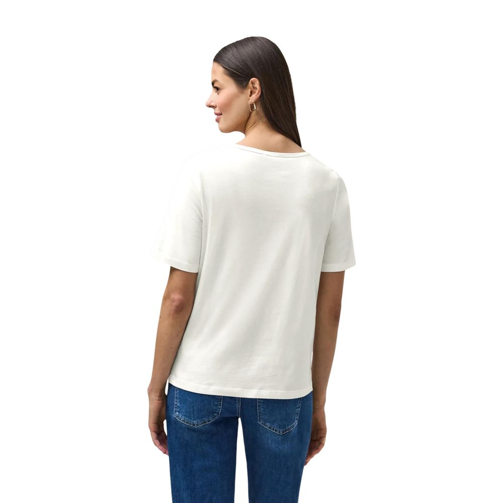 Street One Weißes Baumwoll-T-Shirt