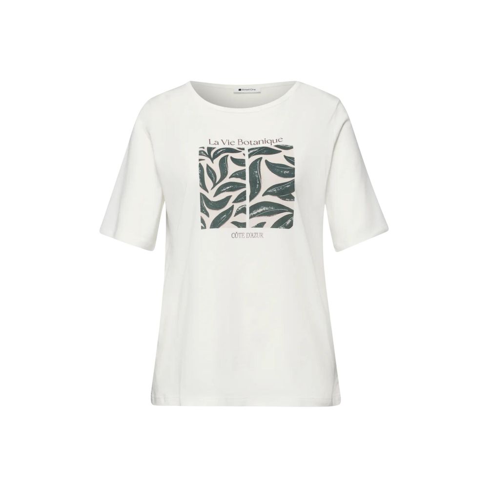 Street One Weißes Baumwoll-T-Shirt