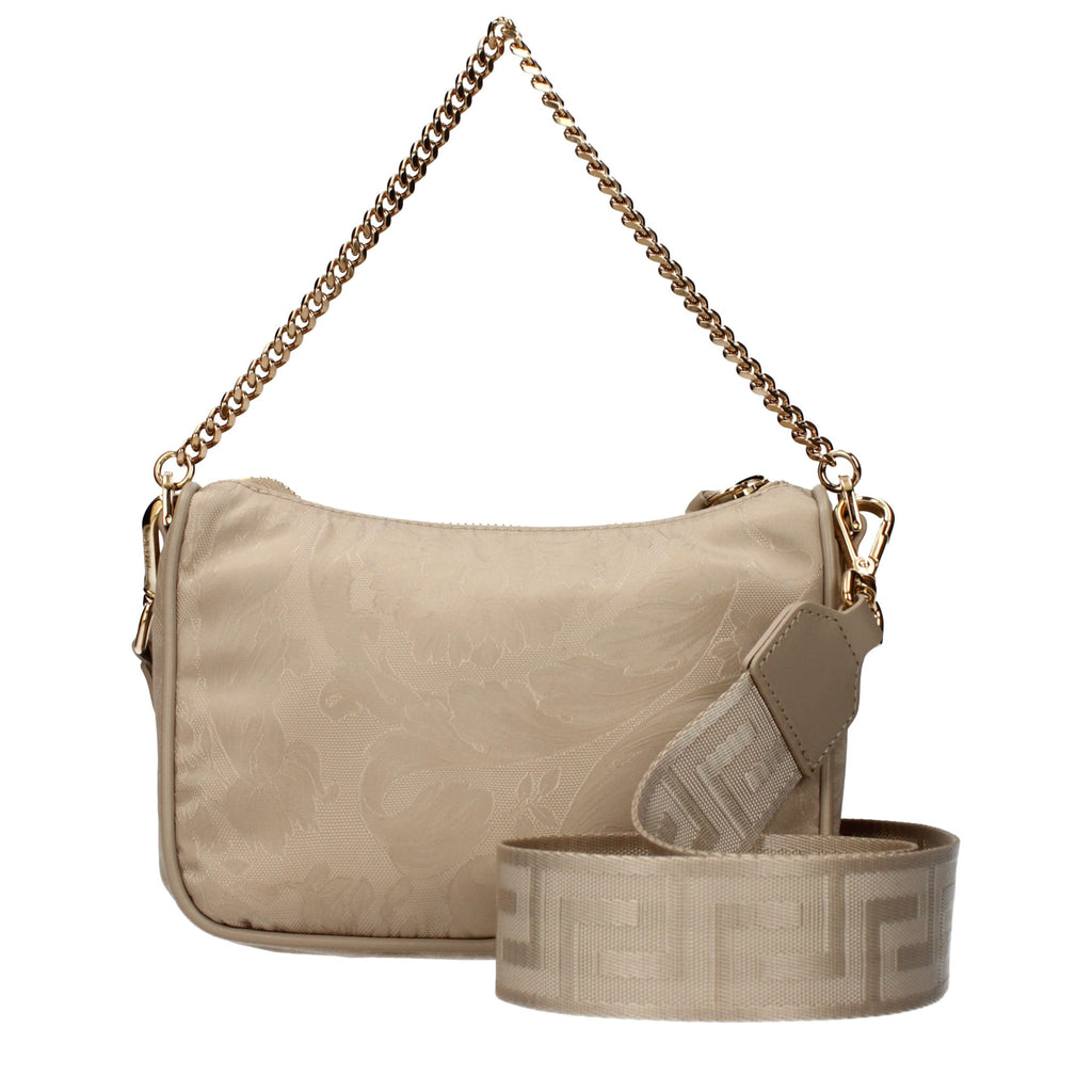Versace Beige Stoff-Handtasche