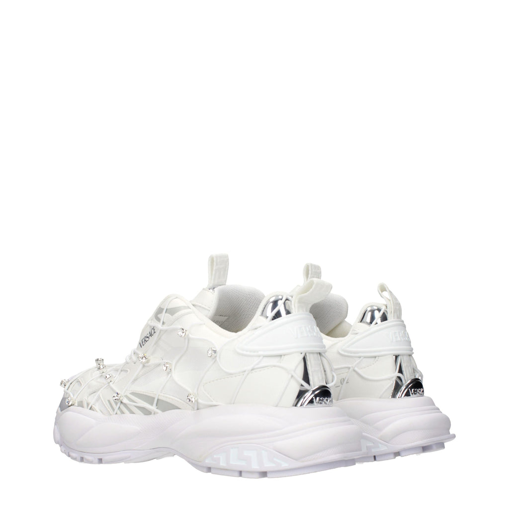 Versace Weiße Stoff-Sneaker