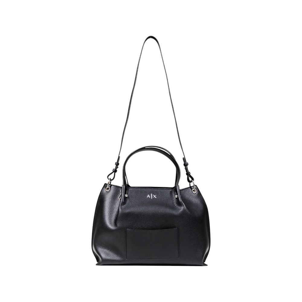 Armani Exchange Schwarze Handtasche aus Polyester
