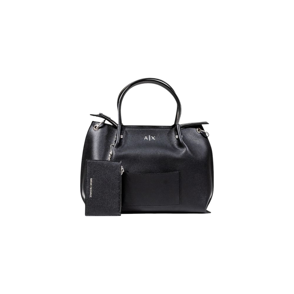 Armani Exchange Schwarze Handtasche aus Polyester