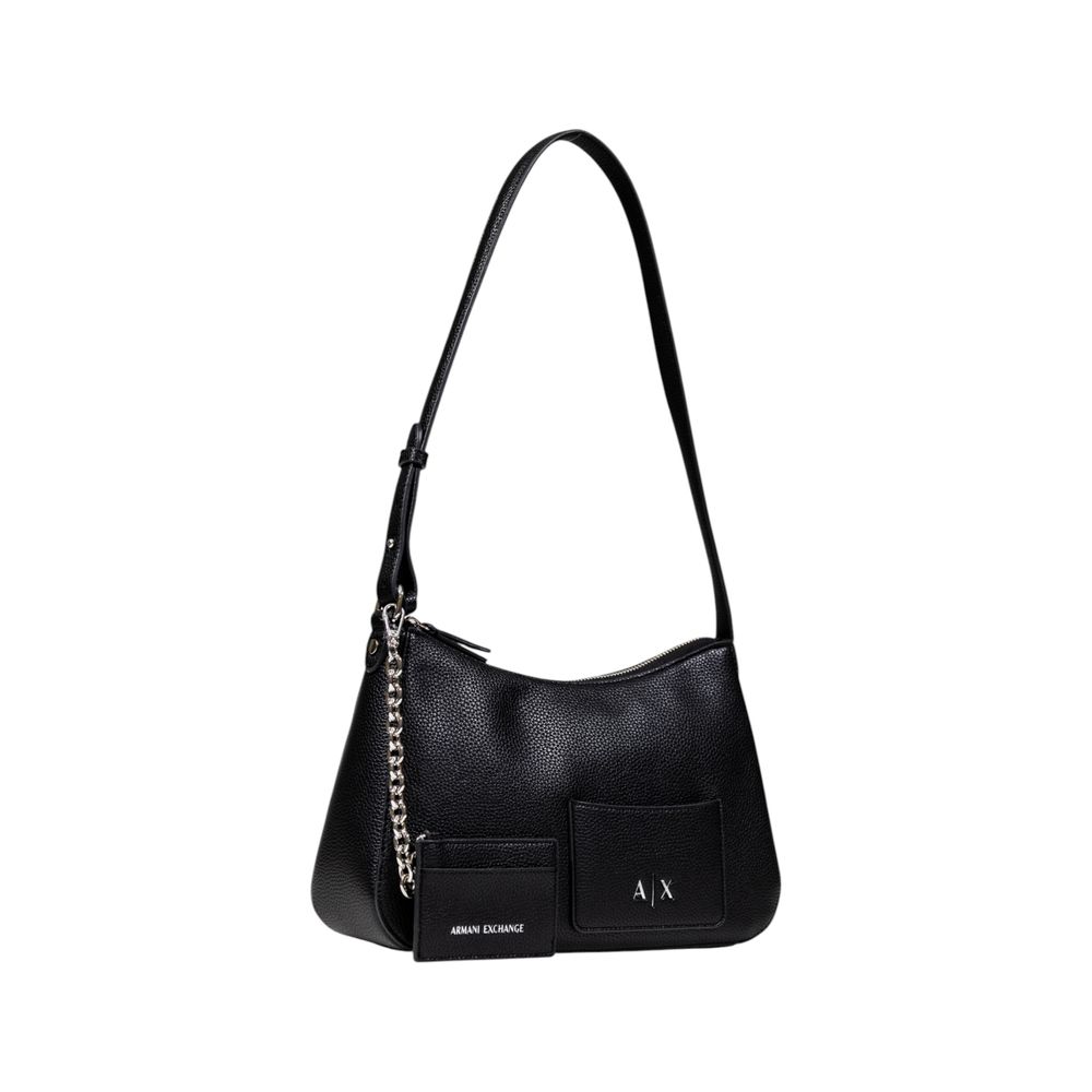 Armani Exchange Schwarze Handtasche aus Polyester
