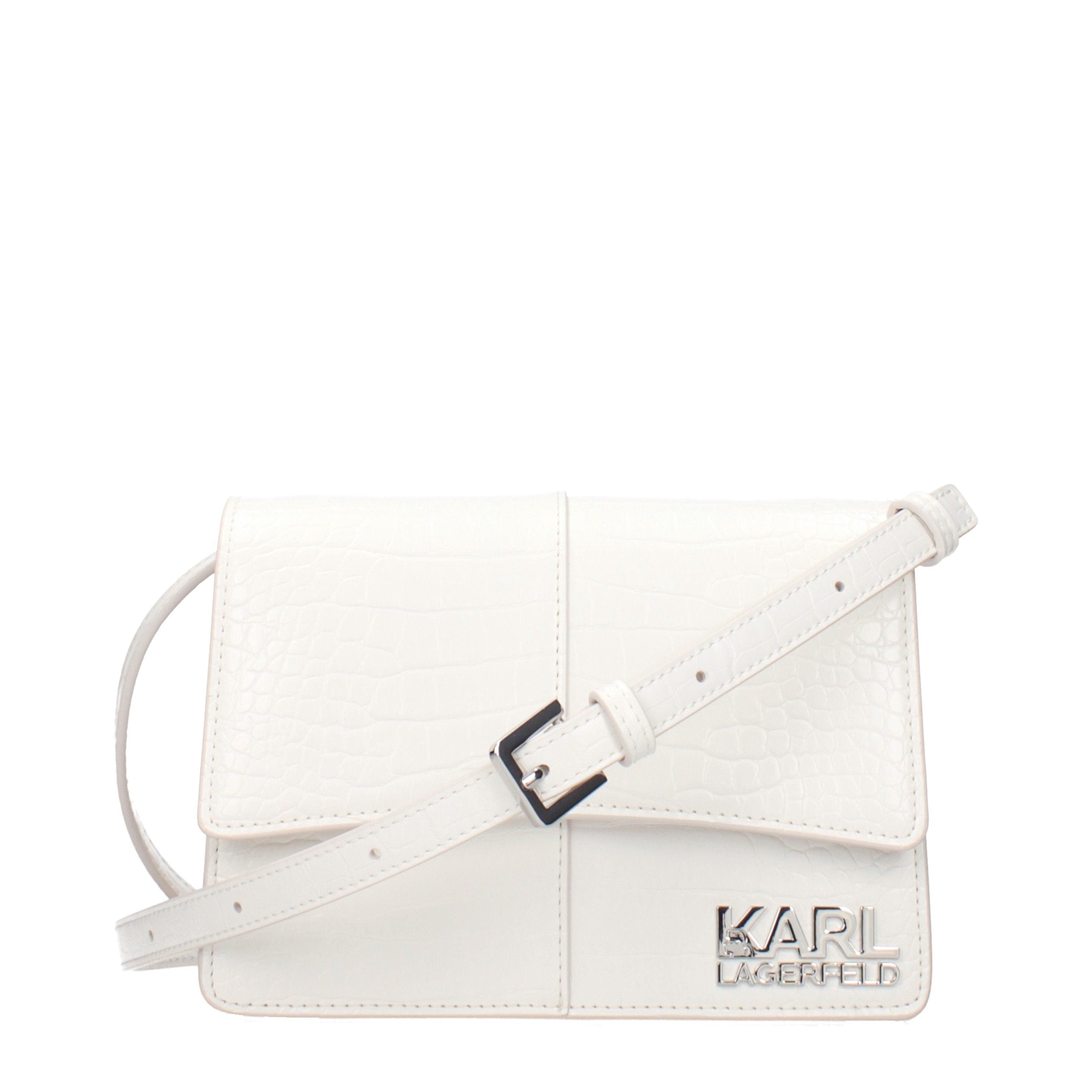 Karl Lagerfeld Weiße Crossbody-Tasche aus Polyethylen