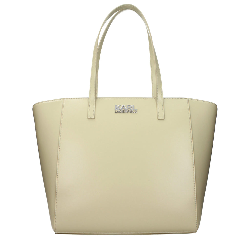 Karl Lagerfeld Grüne Schultertasche aus Polyethylen
