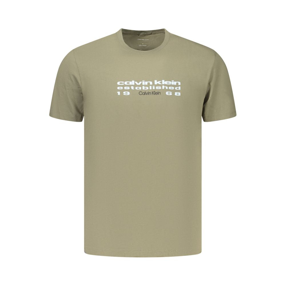 Calvin Klein Grünes Baumwoll-T-Shirt für Herren