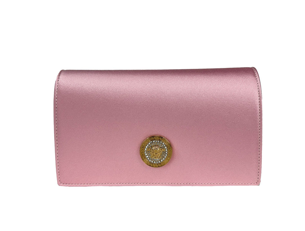 Versace Medusa Kristall Satin Mini Chain Umhängetasche Handtasche