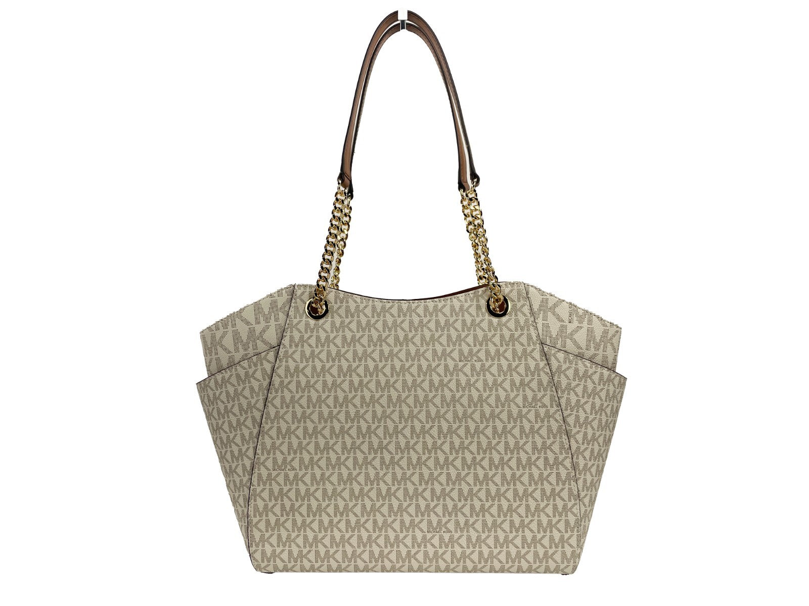 Michael Kors Jet Set Travel Große Logo-Tasche Vanilla