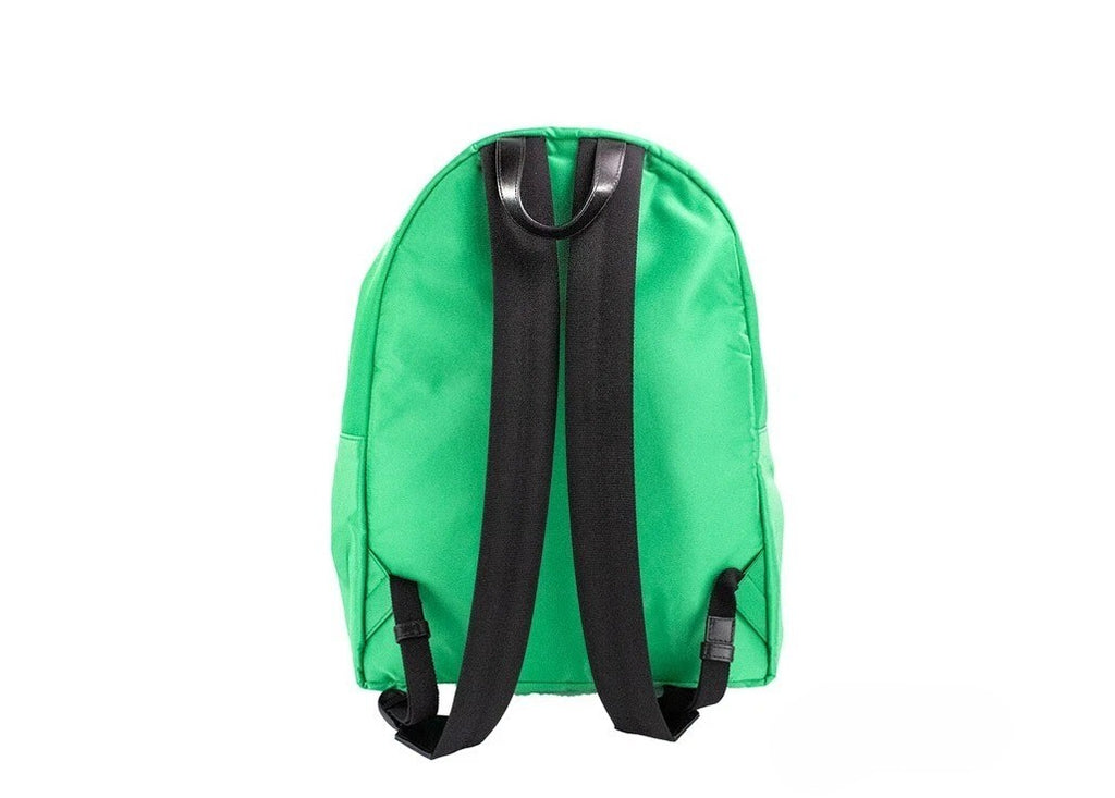 Versace Großer Rucksack aus hellgrünem Nylon mit Medusa-Motiv