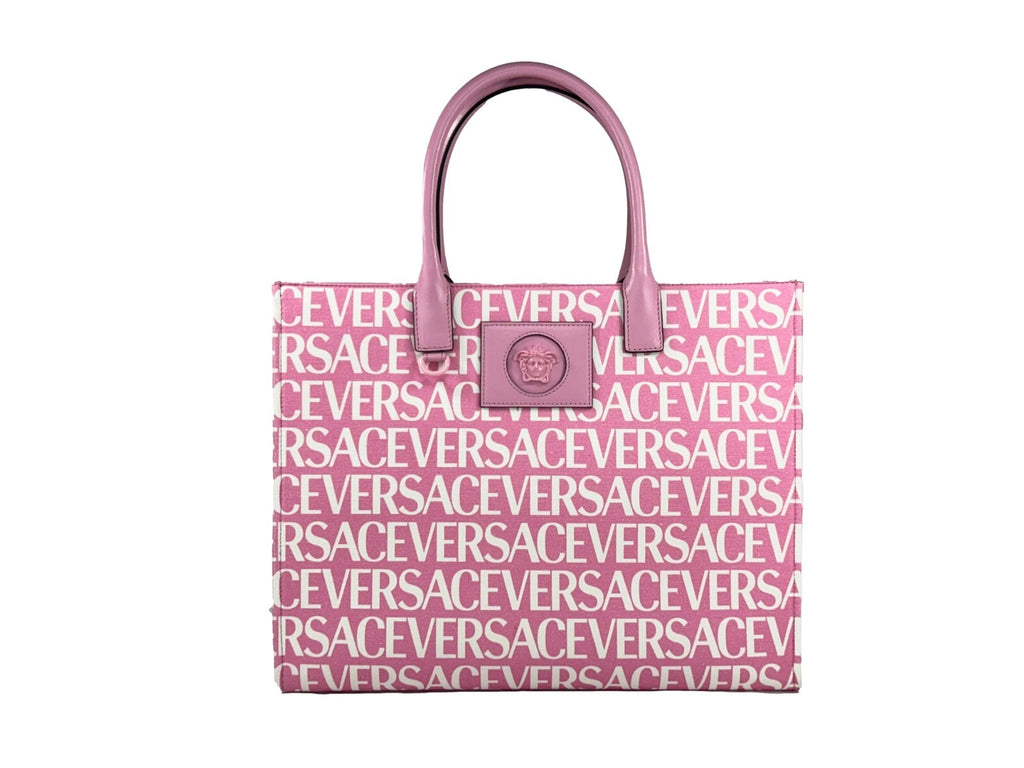 Versace Medusa Große Canvas Shopper Bag Baby Pink