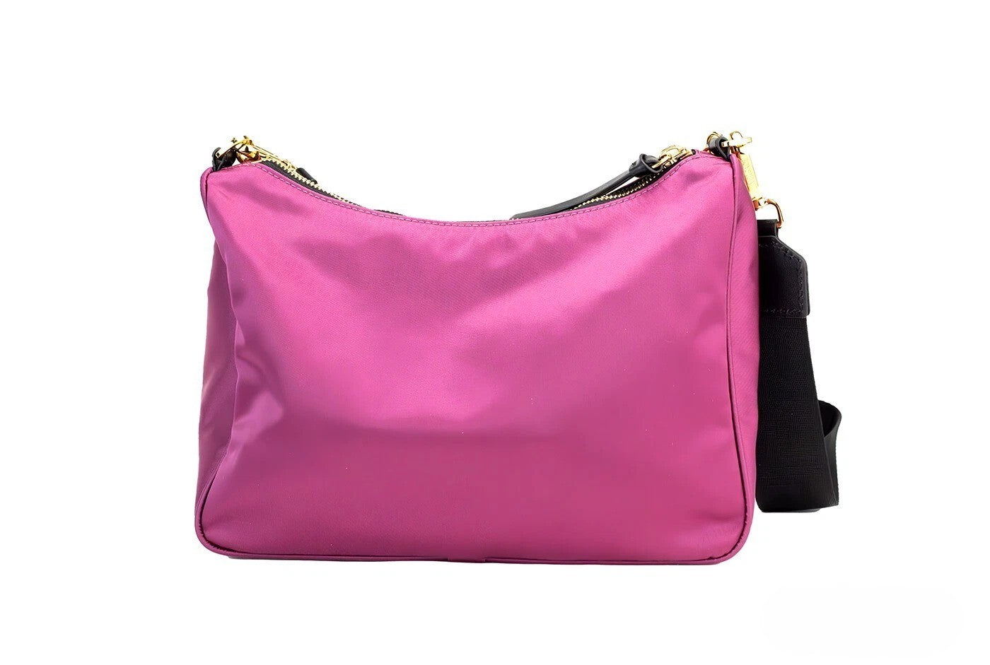 Versace Kleine Dahlia Nylon Stoff Medusa Anhänger Umhängetasche Schultertasche