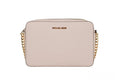 Michael Kors Damen Saffiano Leder East West Crossbody Handtasche mit 2 Steckfächern, Blush