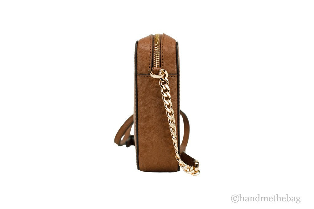 Michael Kors Damen Umhängetasche aus Saffiano-Leder mit Reißverschluss