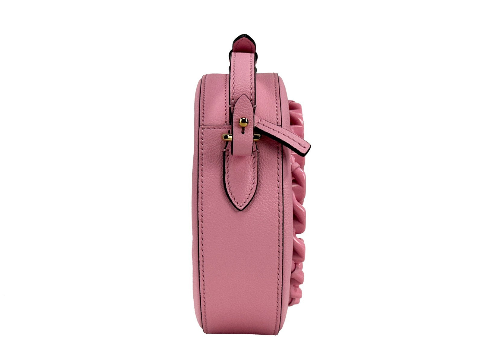 Versace Runde Disco Leder Kamera-Tasche Umhängetasche