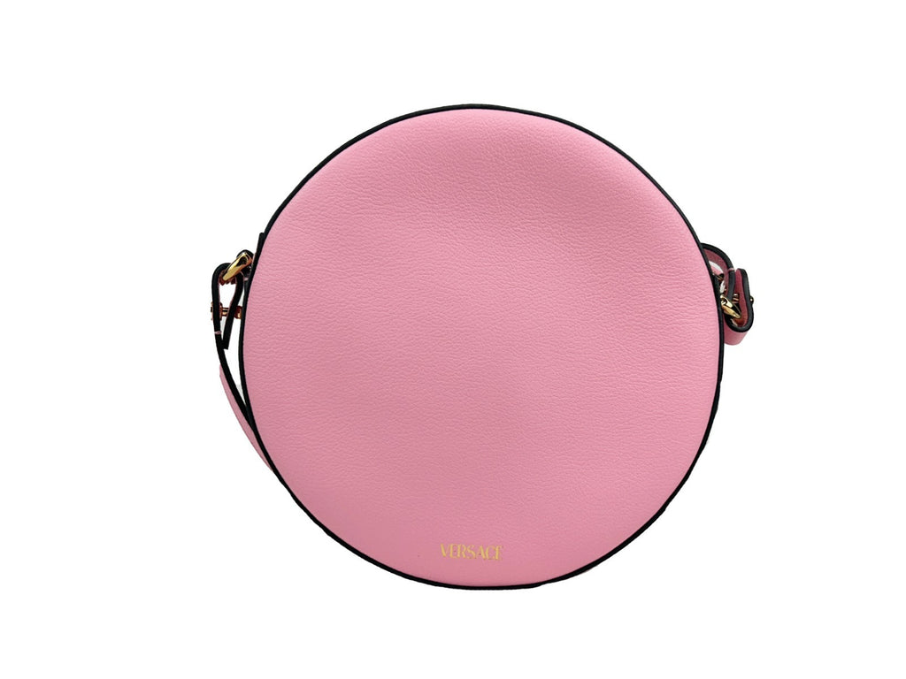Versace Runde Disco Leder Kamera-Tasche Umhängetasche