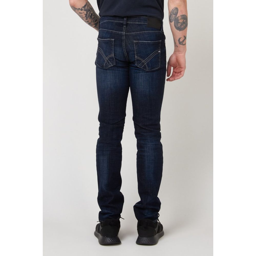 Gas Blaue Baumwoll-Jeans im Slim Fit