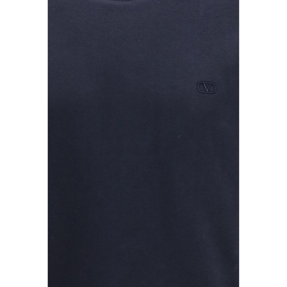 Valentino Blauer Baumwoll-Sweatshirt