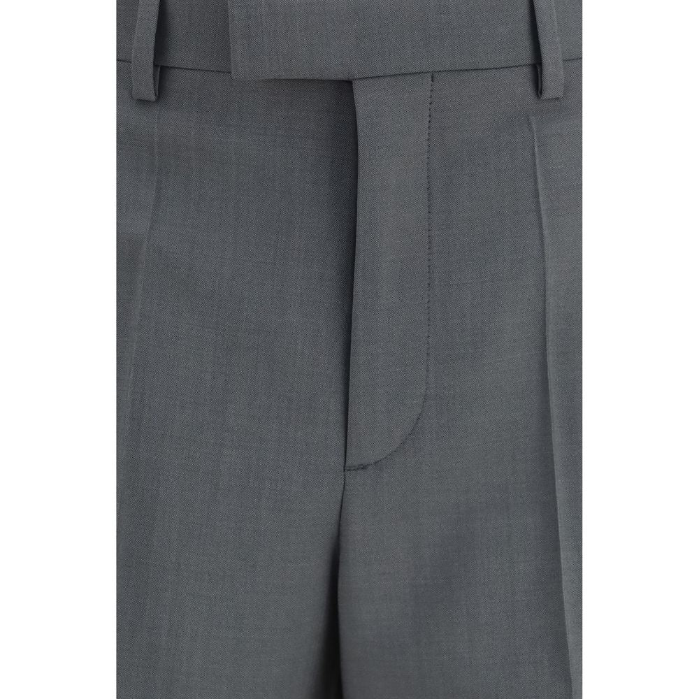 Valentino Graue Hose aus Wolle Ovis Aries