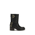 Chloé Schwarze Ankle Boots aus Kalbsleder Bos Taurus