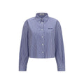 Miu Miu Blaues Baumwollhemd