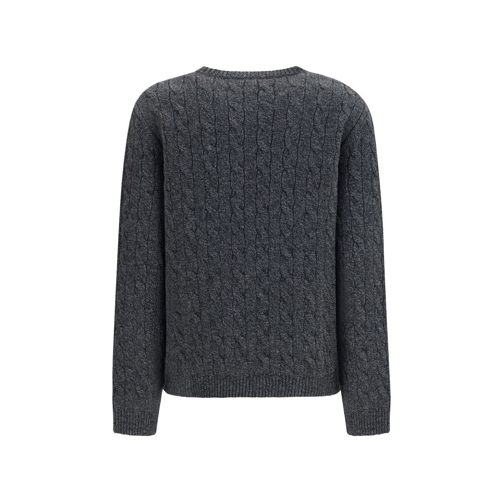 Valentino Grauer Oves Aries Wollpullover