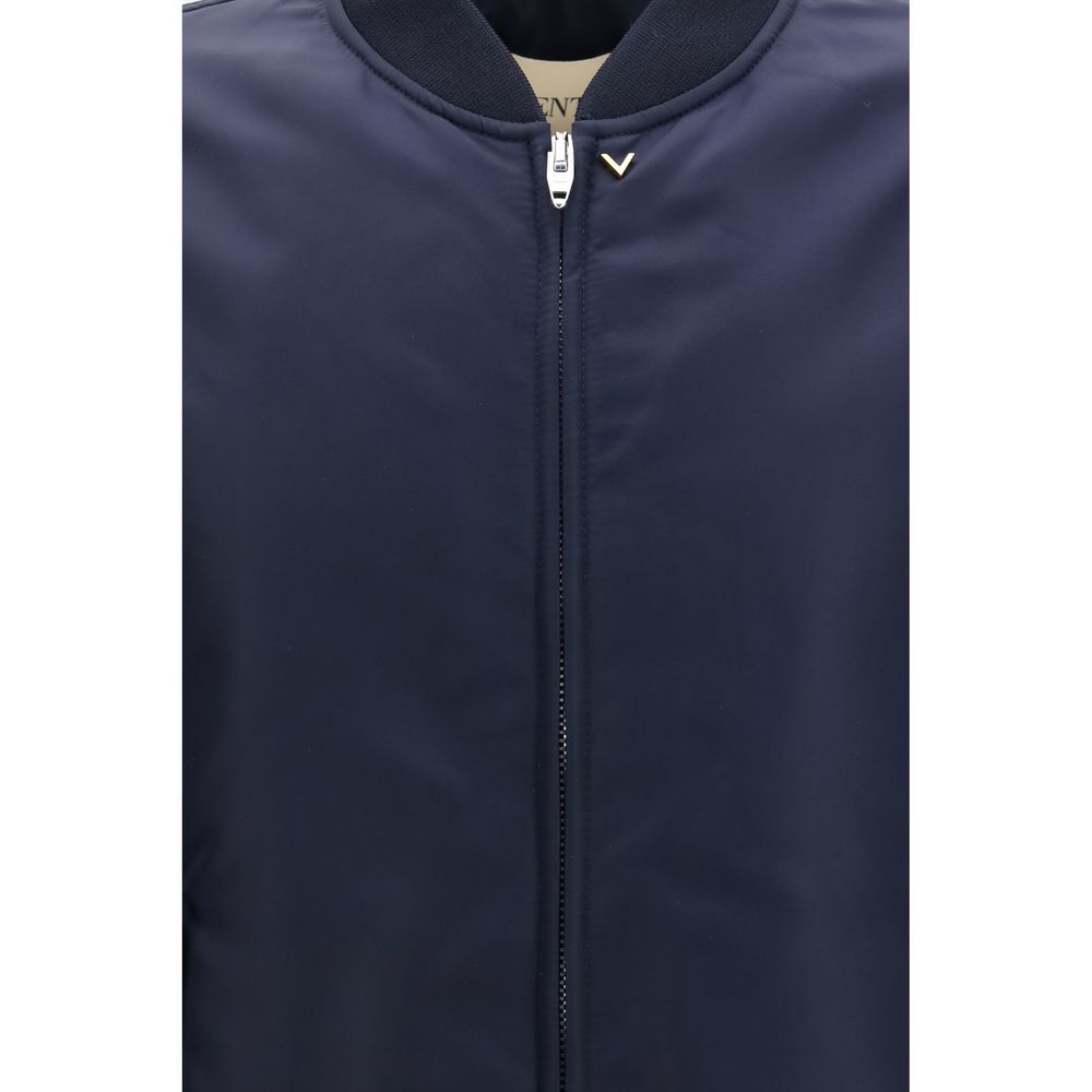 Valentino Blauer Bomber aus Polyamid