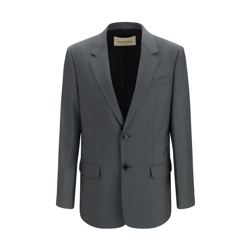 Valentino Graue Lammwolljacke Oves Aries