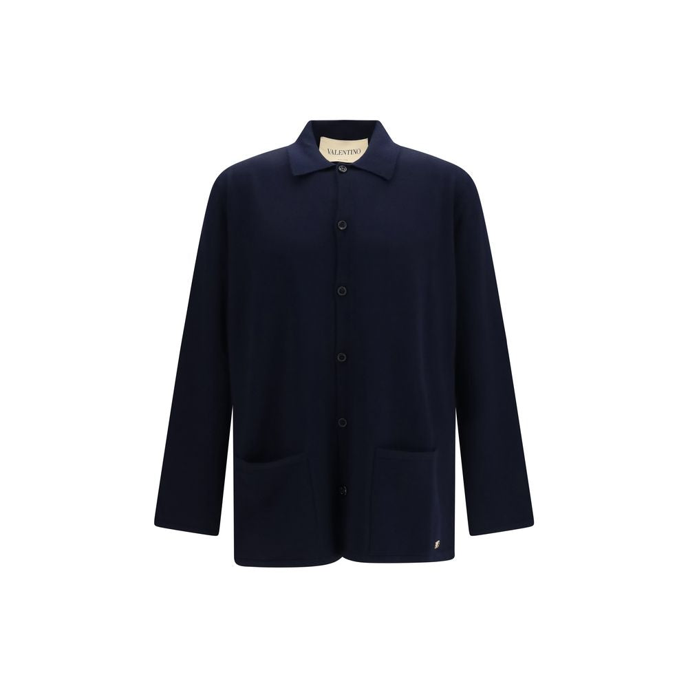 Valentino Blauer Wollcardigan Oves Aries