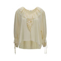 Chloé Beige Seidenbluse