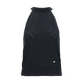 Balmain Ärmelloses T-Shirt aus schwarzer Wolle Oves Aries
