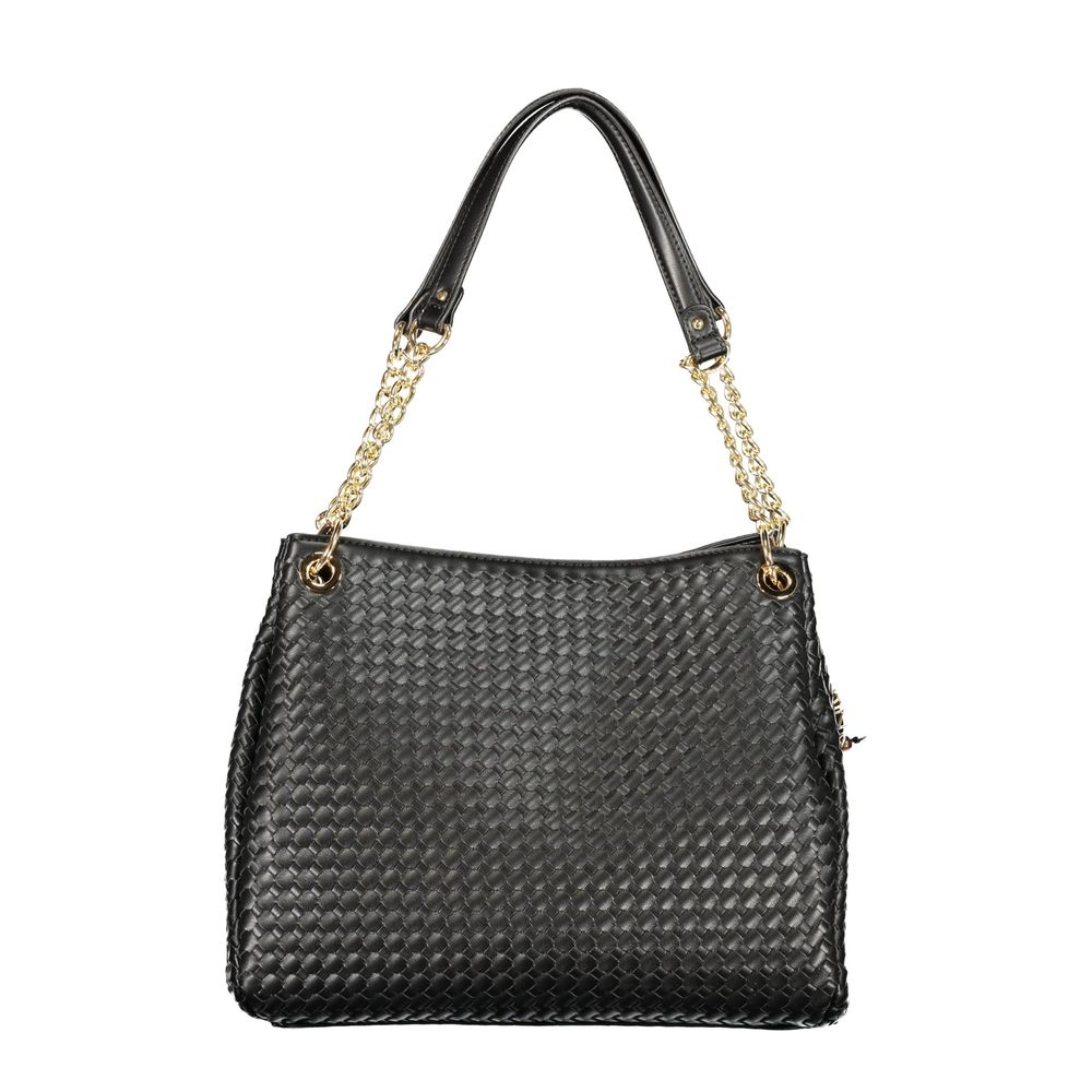 Mario Valentino Schwarze Polyethylen-Handtasche
