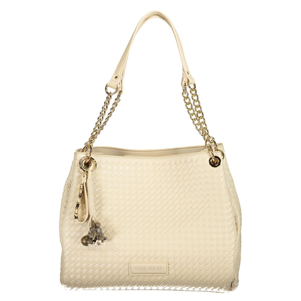 Mario Valentino Beige Polyurethane Damen Handtasche