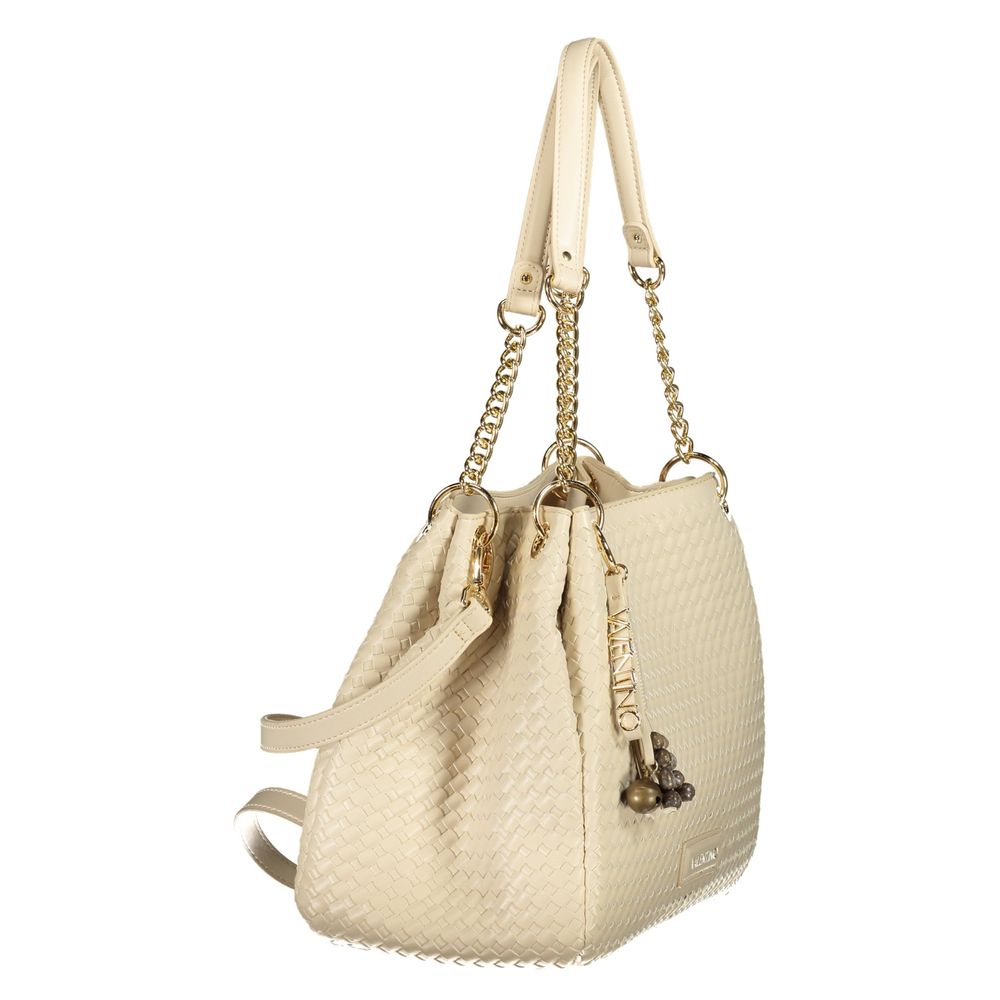Mario Valentino Beige Polyurethane Damen Handtasche
